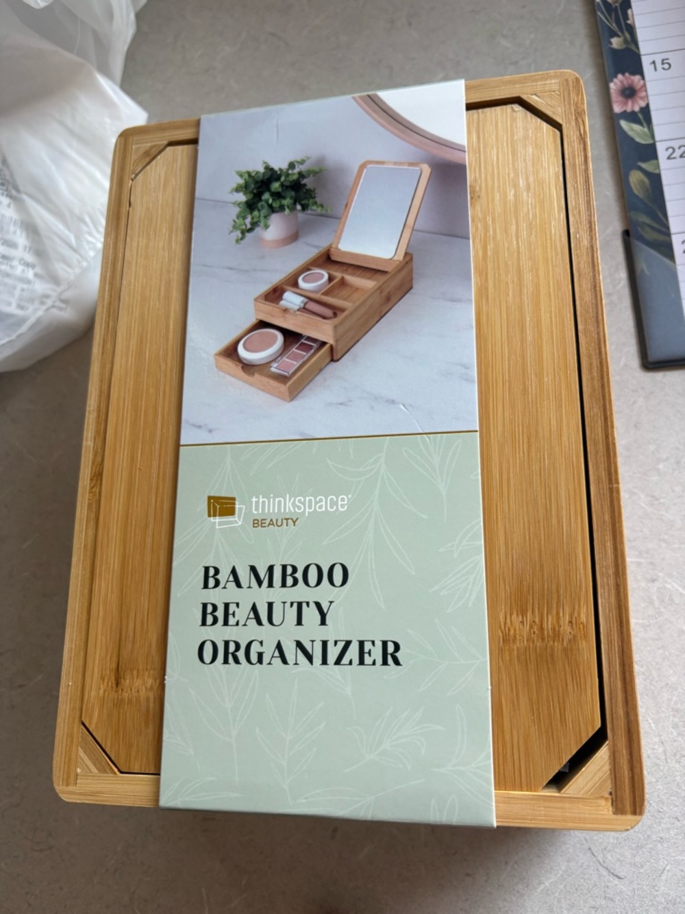 Bamboo Makeup Organizer NWT